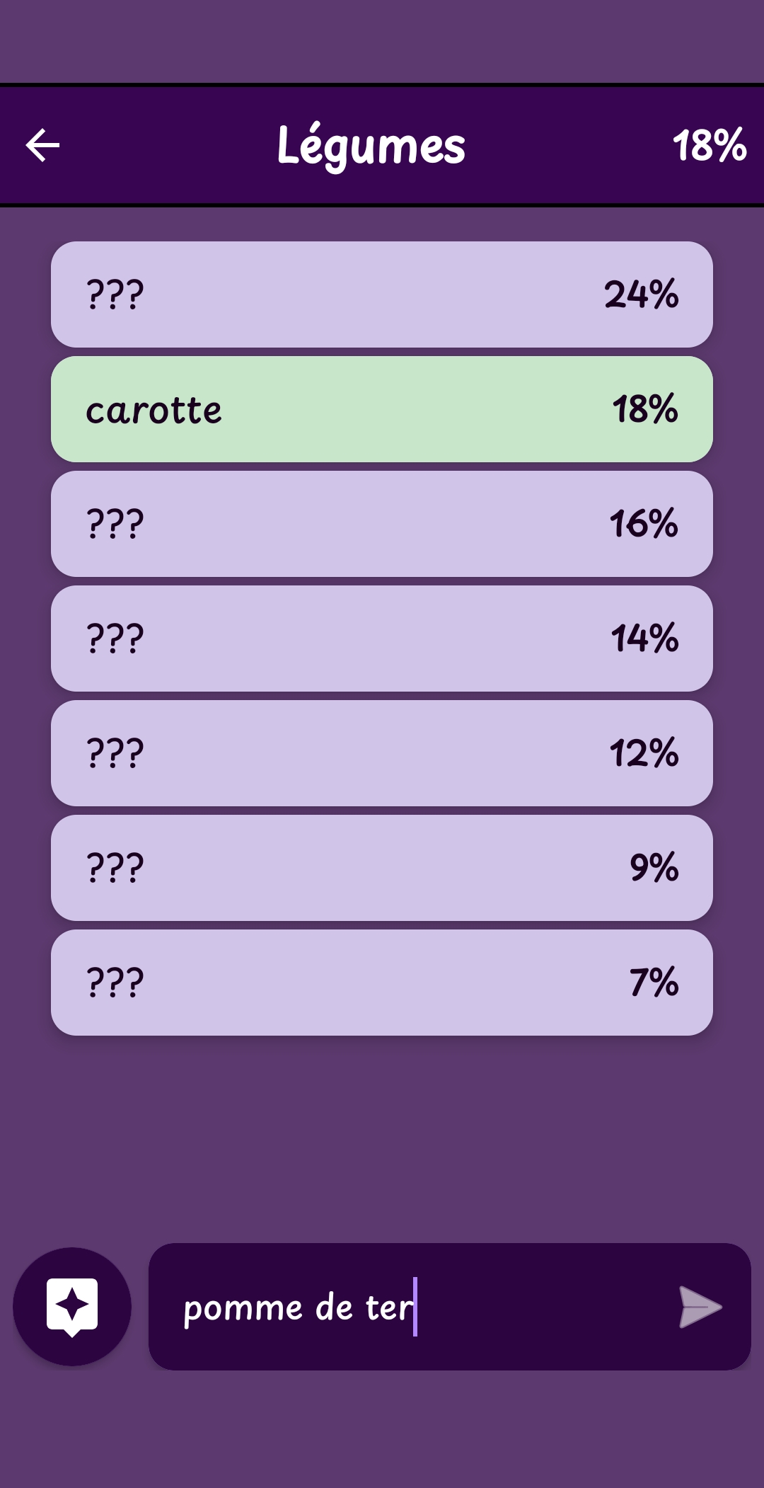 Interface de jeu 99%